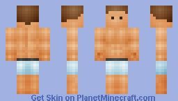 Shaded Bodybuilder In Underwear Minecraft Skin