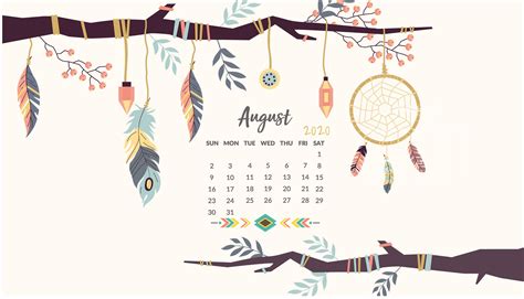 Download Cute Desktop Calendar Wallpaper By Lsanders95 August 2020