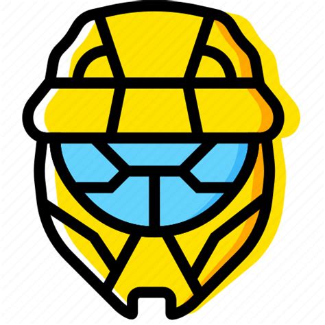 Game Halo Head Odst Yellow Icon Download On Iconfinder