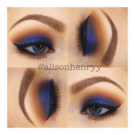 Warm Browns Make Navy Blue So Wearable Eye Makeup Kiss Makeup Makeup