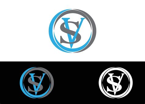 Initial Letter Sv Logo Or Icon Design Vector Image Template 4272491