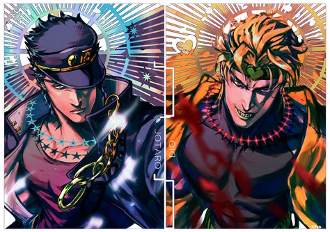 All Male Awa Suna Blonde Hair Dio Brando Green Eyes Hat Jojo No Kimyou