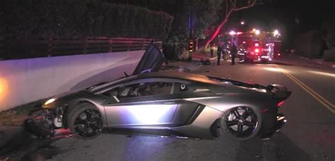 Chris Browns Lamborghini Found Totaled In Beverly Hills Hiphopdx