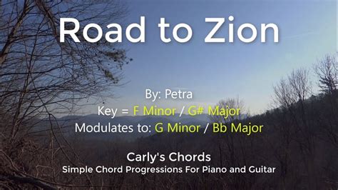 Road To Zion Petra Chords Key F Minor G Minor Acordes Chordify