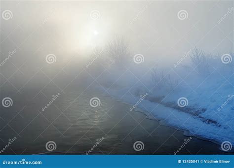 Frosty Winter Morning Stock Image Image Of January Horizontal 12435041
