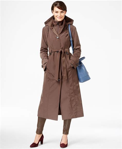 London Fog Plus Size Layered Maxi Trench Coat And Reviews Coats Women