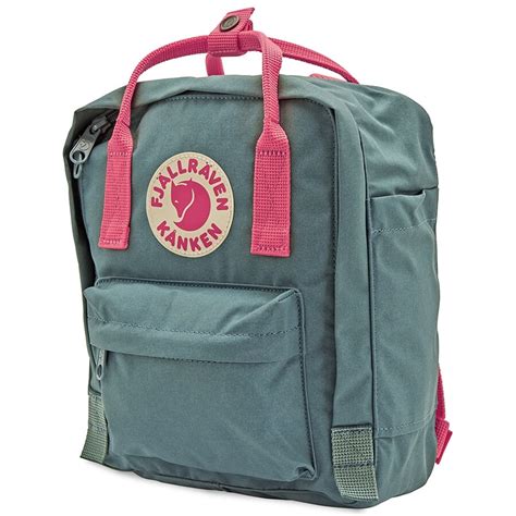 Fjallraven Kånken Mini Frost Green Peach Pink Backpack 23561 160 23561