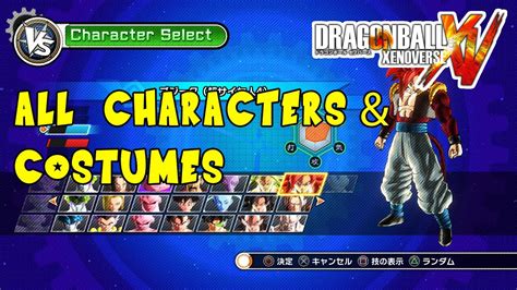 Check spelling or type a new query. Dragon Ball Xenoverse - All Characters and Costumes (+DLC) - YouTube