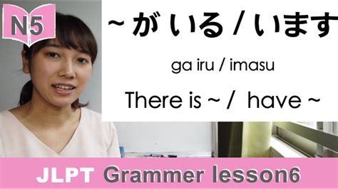 JLPT N5 Grammar lesson6 がいる います ga iru imasu There is have