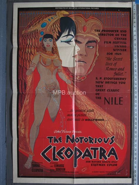 Notorious Cleopatra 1970 Folded One Sheet For Sale