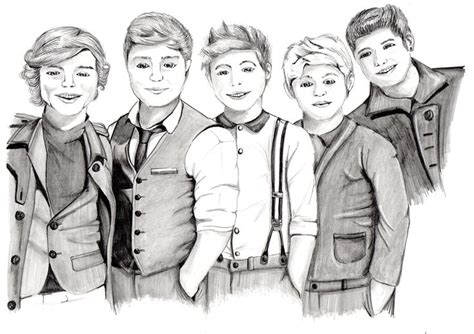 A Pencil Sketch Of One Direction Male Sketch Sketches Pencil Art