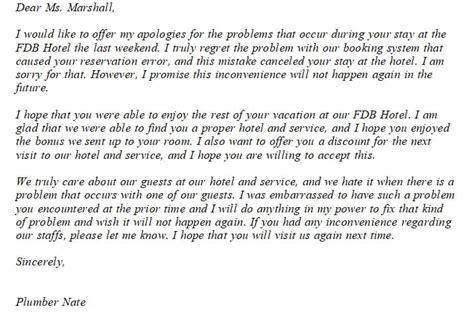 Guide To Write Hotel Apology Letter To Guest With Example Room