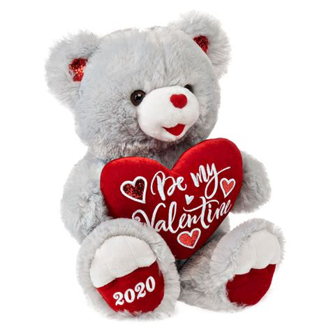 Way To Celebrate Valentines Day Sweetheart Teddy Bear Gray