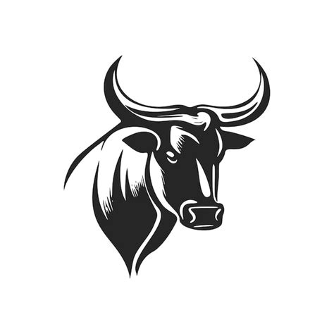 Premium Vector Universal Black And White Bull Logo Perfect For A