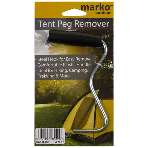 Tent Peg Remover Puller Extractor Lifter Camping Steel Awning Tarp