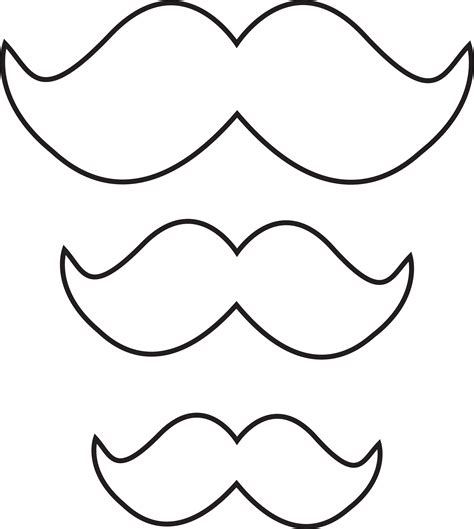 Mustache Template Sample Free Download Clipart Best Clipart Best