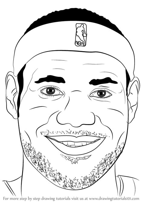 As long as you are drawing and practicing, that's what you need to do to get better at drawing. Learn How to Draw LeBron James Face (Basketball Players ...