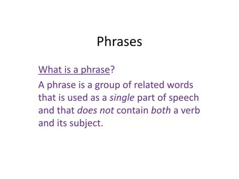 Ppt Phrases Powerpoint Presentation Free Download Id9304290