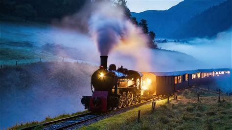 Steam Train Passing By Sound Night Youtube