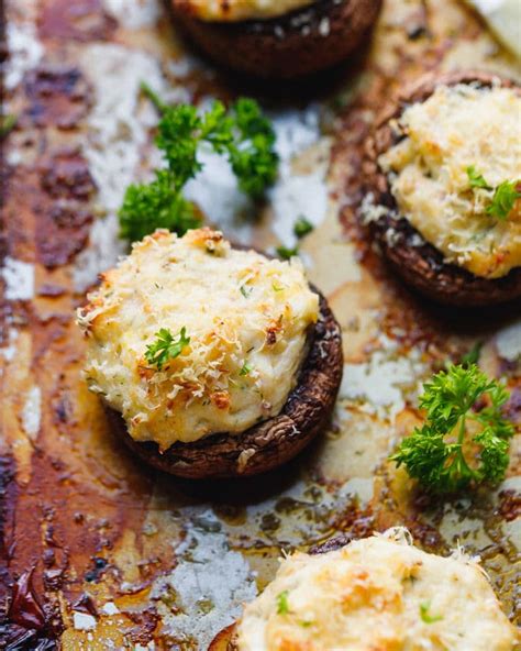 Low Carb Crab Stuffed Mushrooms Recipe Cooking LSL