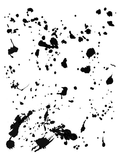 Splatters Stencil 8x10