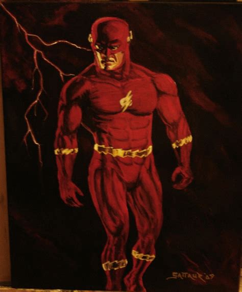 The Flash In Michael Sattaurs Heros Comic Art Gallery Room