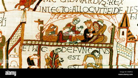 Bayeux Tapestry 1067 Death Of Edward The Confessor King Of England