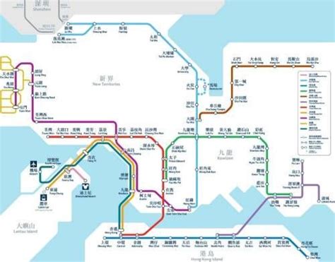 Hong Kong Mtr Map Subway Map System Map Hong Kong Travel