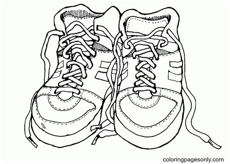 Shoe Coloring Pages Free Printable Coloring Pages