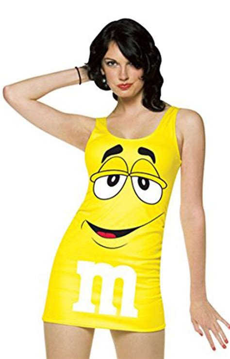 Mandm Candy Yellow Tank Dress Costume Adult