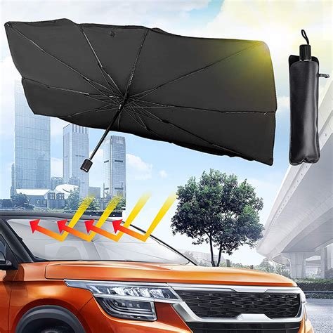 Car Windshield Sunshade Umbrella Uv Windshield Cover Foldable Car Front Window Cover Sun Visor