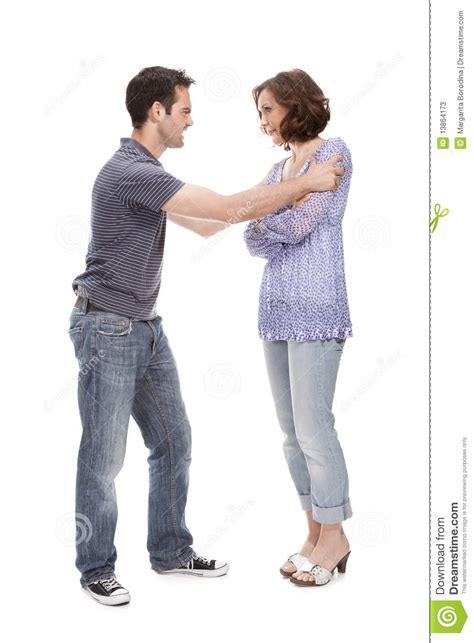 Angry Couple Yelling At Each Other Stock Image Image
