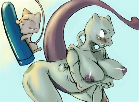 Rule 34 Ambiguous Gender Anthro Bent Over Breasts Dildo Female Female Mewtwo Flying L1zardman