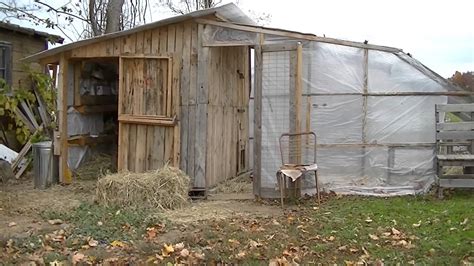 Just collect every tiny material from home dump and scrap to be reused creatively in this chicken house this material can include the windows and old doors and the old. "FREE Pallet" Hen house, Chicken coop (Getting it ready for winter) | Building a chicken coop ...