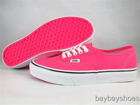 Cute Pink Vans Sneakers Neon Pink Vans Pink Vans Hot Pink Shoes