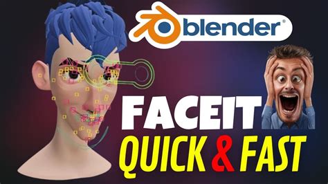 Easy And Fast Facial Rig Faceit Blender Tutorial Face Rig In Blender