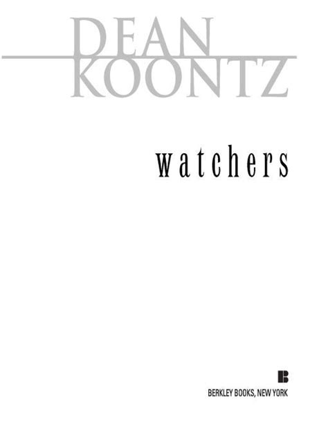 Read Watchers By Dean Koontz Online Free Full Book China Edition