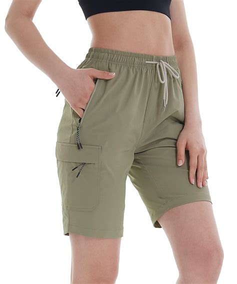 Buy Womens Lightweight Hiking Shorts Quick Dry Cargo Lounge Bermuda Water Resistant Waterproof