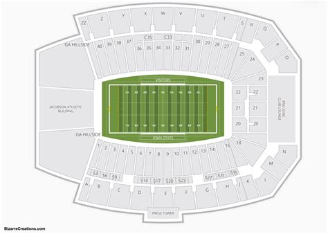 Jack Trice Stadium Seating Chart Seating Charts Tickets