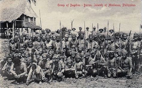 A Vintage Postcard From The Philippines Circa 1904 Depicting A Group