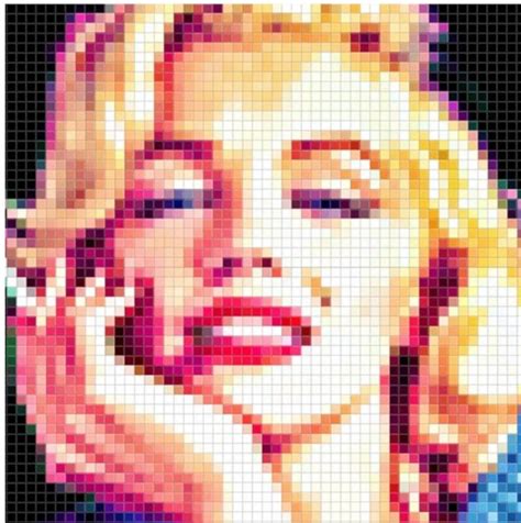 Pixel Art Grid Pix Art Pixel Art Pattern Starving Artist Diy Canvas
