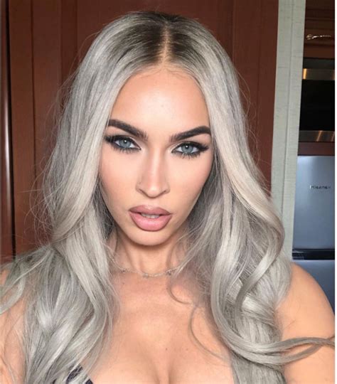 megan fox gets platinum blonde hair color looks unrecognizable life and style