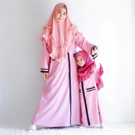 Model Gamis Couple Ibu Dan Anak Modis Di 2019 Gaun Bayi Perempuan