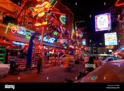 Night Neon Lights Pattaya City Street Pattaya Thailand