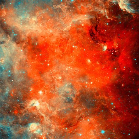 Fiery Red Nebula Wall Art Photography