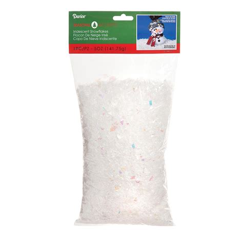 Fake Snow For Crafts Loose Iridescent 5 Ounces