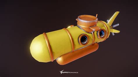 Yellow Submarine 3d Asset Cgtrader