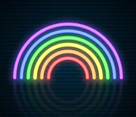 Premium Vector Lgbt Neon Rainbow Sign Lgbt Pride Month Lesbian Gay Bisexual Transgender