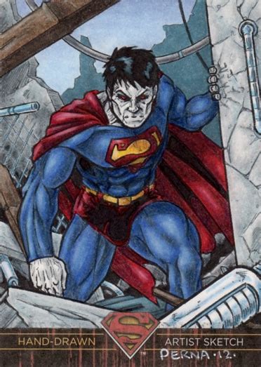 Dc Comics Superman The Legend Bizarro Sketch Card In Tony Pernas Dc