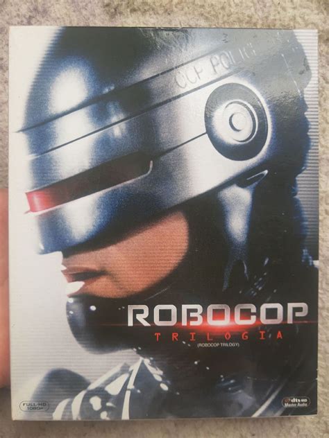Blu Ray Trilogia Robocop C Luva Dublado Discos Original Filme E